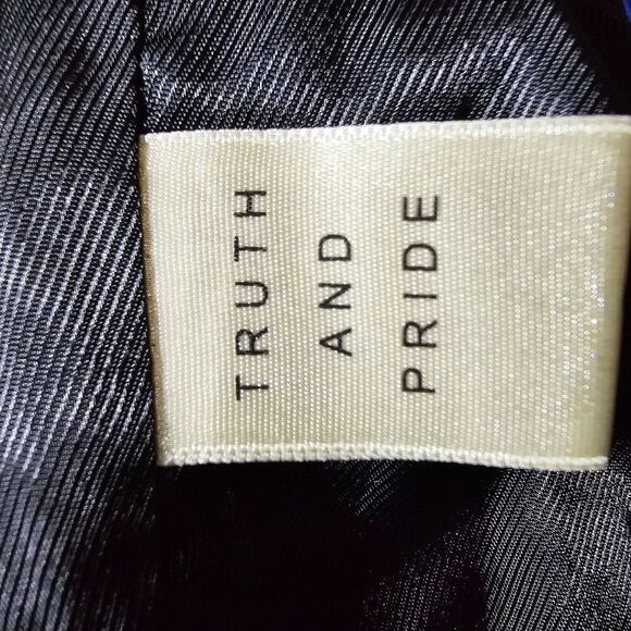 TRUTH AND PRIDE. Perforated Black Leather Moto Jacket - Size XS - Picture 8 of 9